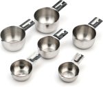 Hudson Essentials Stainless Steel Measuring Cups Set (6 Piece Set) - Image 3