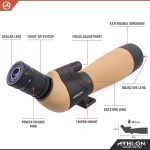 Athlon Optics Talos 20-60x80 Spotter Scope, Black - Image 3