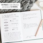 Duncan & Stone Reading Journal for Book Lovers, Daily Log, Teal, 120pg | Linen-bound 120-page reading log to track books read & reviews; an ideal book lover & reader gift for women - Image 5