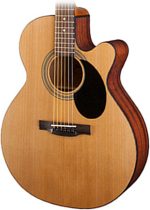 Jasmine S34C Orchestra Acoustic Guitar, Spruce Top, Sapele Back & Sides, Advanced X Bracing, Venetian Cutaway, Slim Neck, 25.5" Scale, Natural Finish, Chrome Tuners, Rich Balanced Tone | Spruce top; Sapele back and sides; Cutaway body - Image 2