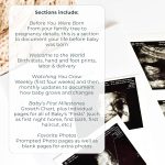 Duncan & Stone Baby Book First Year, Linen Memory Keepsake, Sage Green, 112 | Record milestones, photos & ultrasounds in a 112-page linen baby book; a boy or girl new mom keepsake gift - Image 12