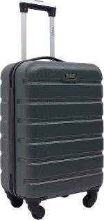 Wrangler 22" Hardside Spinner Carry-On Luggage, Olive - Image 3