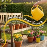 Fasmov Plastic Watering Can, Yellow, 1-Gallon - Image 8