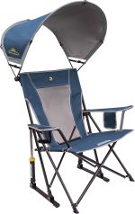 GCI Outdoor Sunshade Rocker Outdoor Rocking Chair with Canopy - Image 2