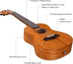 23" Concert Mahogany Ukulele Kit,Natural,Matt (UK-23S) - Image 4
