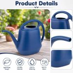 Fasmov Plastic Watering Can, Blue, 1-Gallon - Image 4