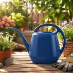 Fasmov Plastic Watering Can, Blue, 1-Gallon - Image 6