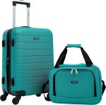 Wrangler Smart Spinner Hardside Luggage, 2 Piece Set, Teal - Image 3