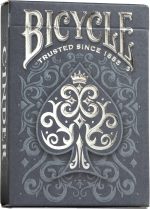 Bicycle Cinder Premium Playing Cards, Silver Smoke Foil, 1 Deck - Image 3