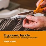 Fiskars 8" Original Orange-Handled Craft & Fabric Scissors, All Purpose - Image 6